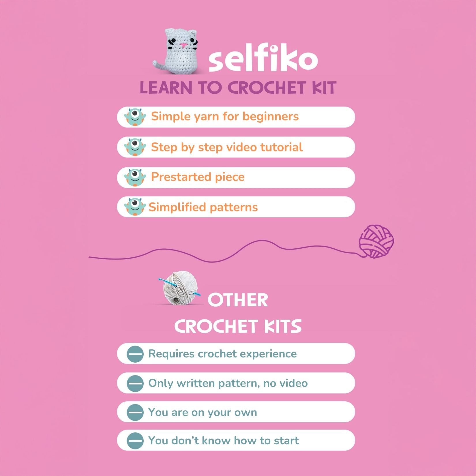 Meowko - Crochet Kit For Beginners