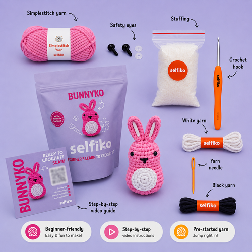Bunnyko - Crochet Kit for Beginners