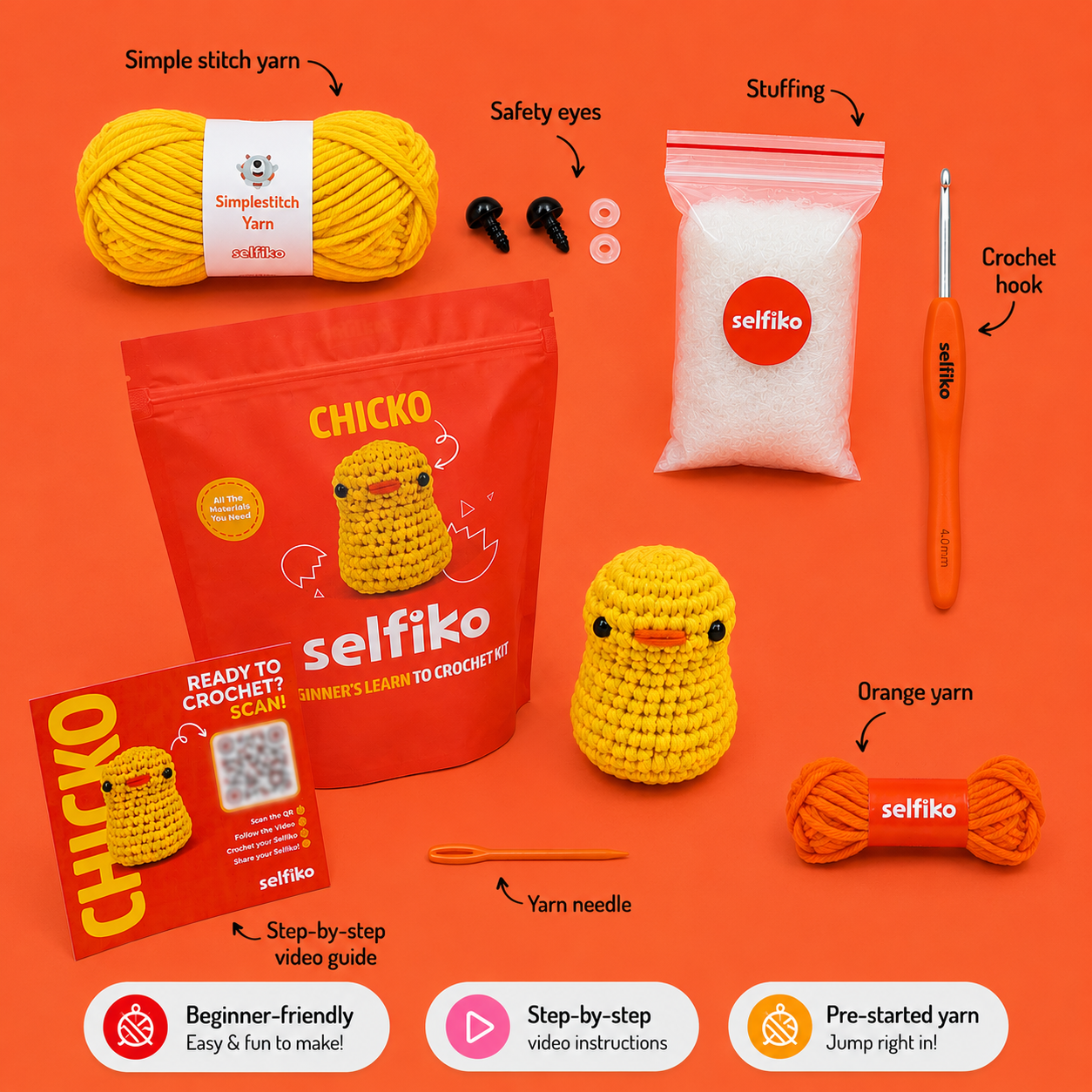 Chicko - Crochet Kit for Beginners